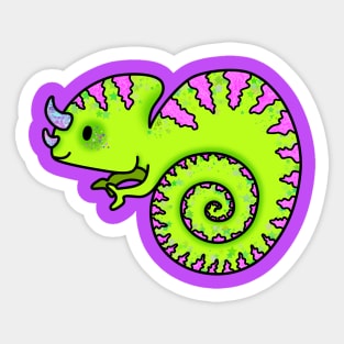 Dazzling Chameleon Sticker